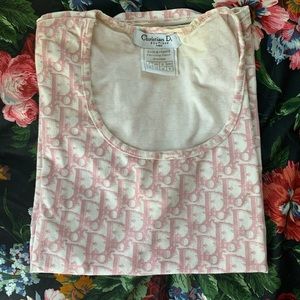 Dior monogram pink t shirt worn
